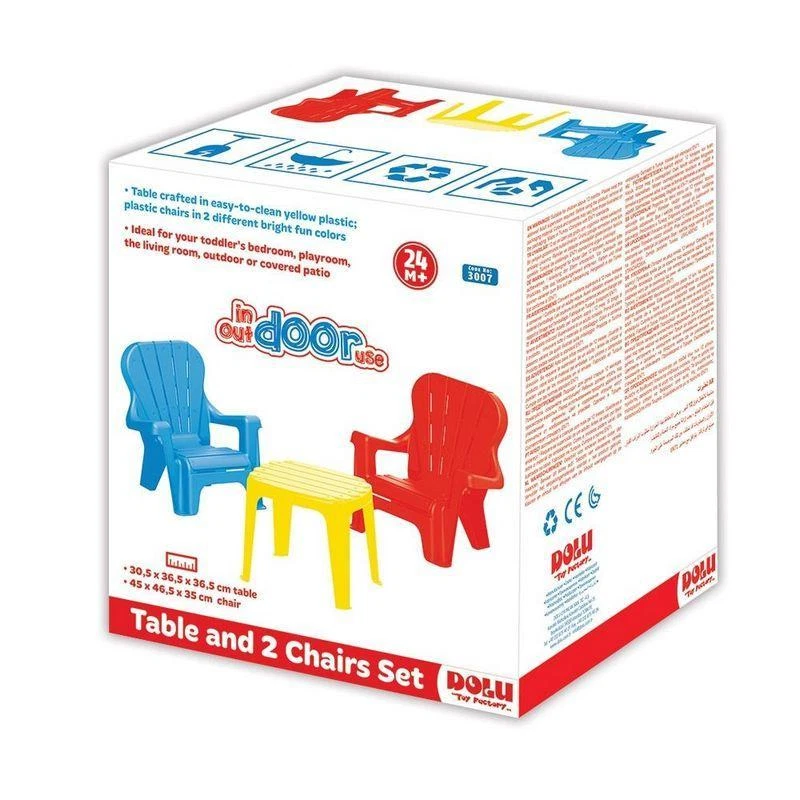 Juego de mesas y sillas Dolu para niños interior exterior jardín interior 2 años + Foto 2 de 2