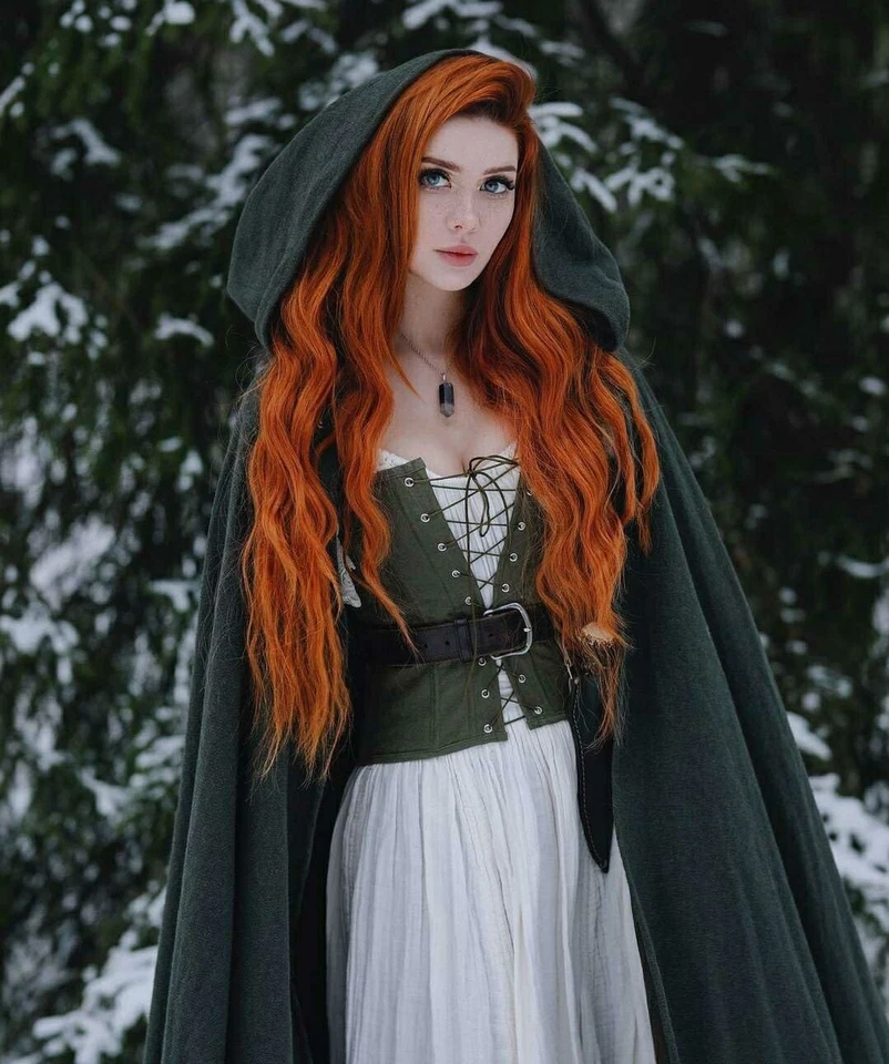 Long HD Transparent Lace Front Wig Auburn Red Red Blonde Human Hair Wavy Curls - Image 4 of 4