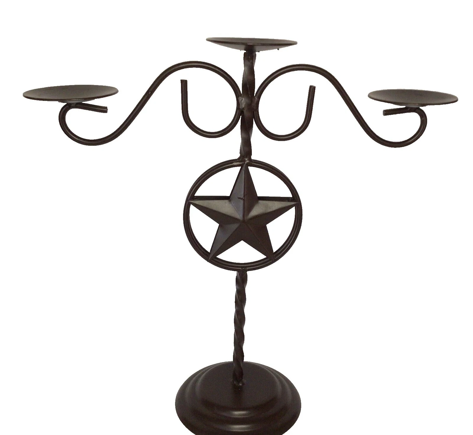 Candelabros de hierro Occidental Marrón Y Accesorios