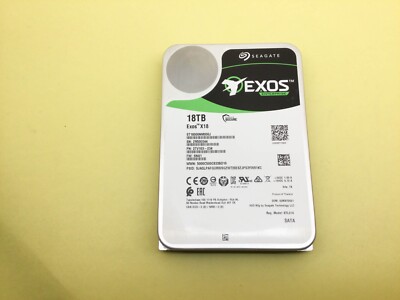 Seagate Exos X18 18TB 7.2K RPM SATA 6Gb/s 3.5