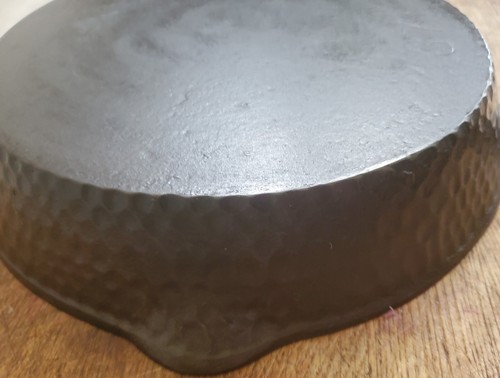 Chicago Hardware Foundry Hammered Side Cast Iron Skillet # 87 F 9" - Picture 5 of 6
