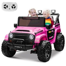 ZEOPHOL Kid Electric Ride On Truck Car 24V 9AH Battery Power Car 4WD/2WD Purple