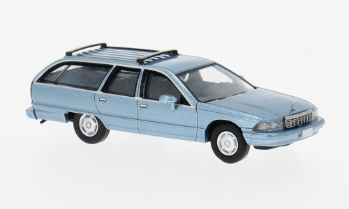 Brekina PCX 870455 Chevrolet Caprice Station Wagon metallic-hellblau 1991 NEU