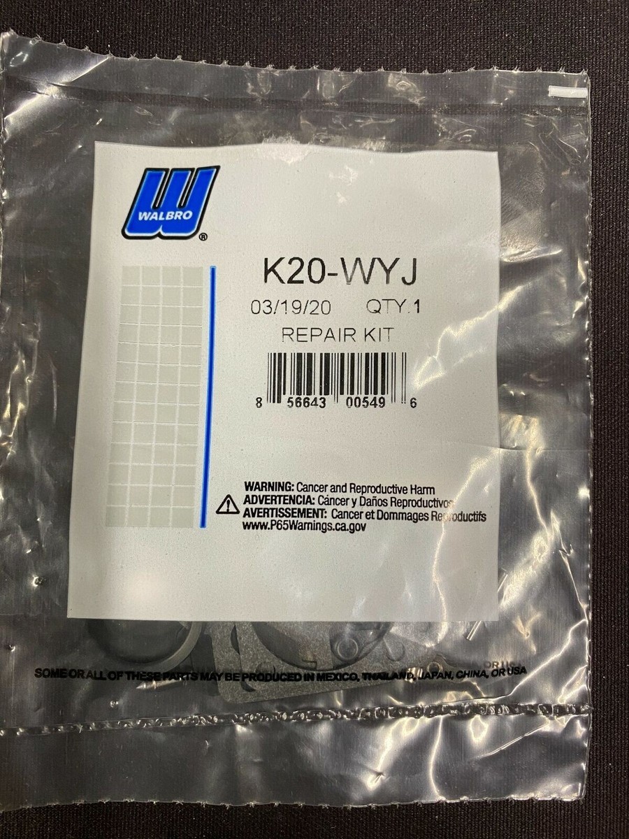 GENUINE OEM WALBRO K20-WYJ REPAIR KIT FOR WALBRO CARBURETORS