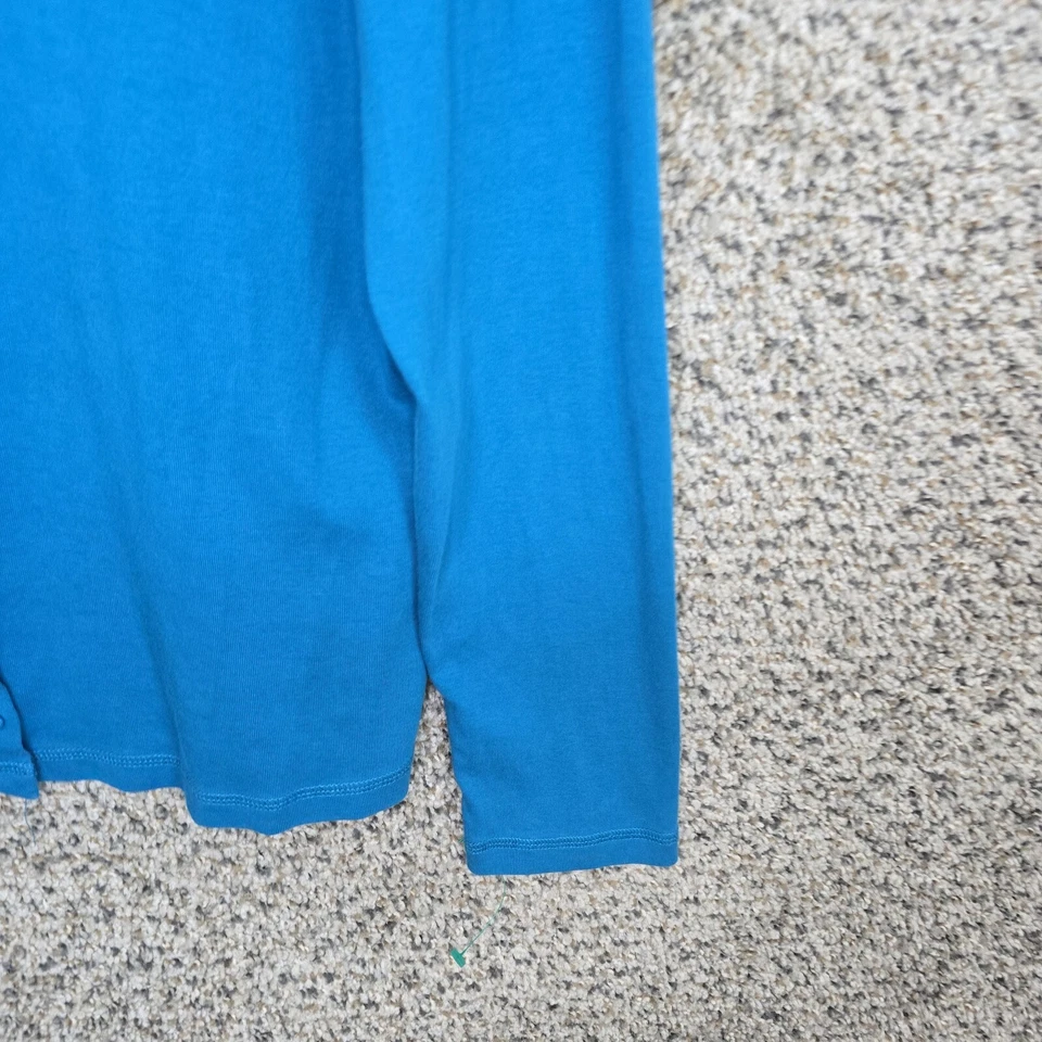 Talbots Cardigan Womens Large Blue Button Up Beaded Lightweight Casual Ladies - Image 2 of 4