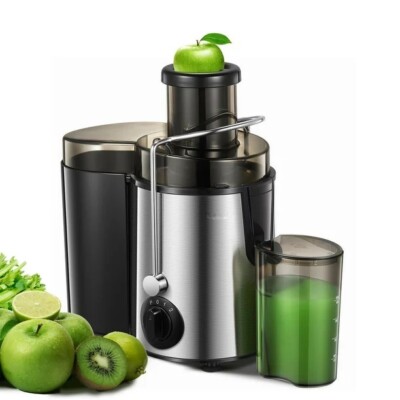 Juicer Machines HOUSNAT Juicer Whole Fruit and Vegetables with 3-Speed Settin...
