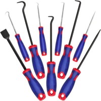 9-Piece Workpro Precision Pick & Hook Set with Scraper