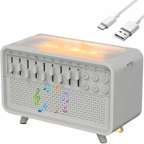 White Noise Sleeping Machine With Diffuser Sound Wireless Speaker & Night Light - Picture 3 of 9