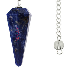 Sodalite Pendulum Crystal for Dowsing, Reiki Divination Gemstone Pendulums
