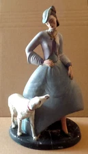 Vintage Broken Then Repaired Ceramic Porcelain Sculpture Figurine