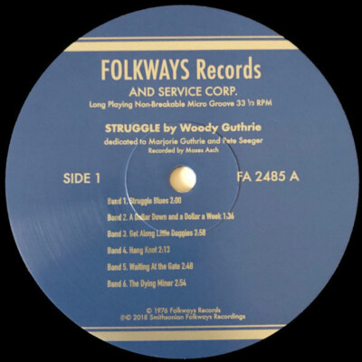 Woody Guthrie Struggle NEW OVP Smithsonian Folkways Vinyl LP