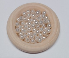 Loose Bead Glass Pearl Ivory Color 4mm