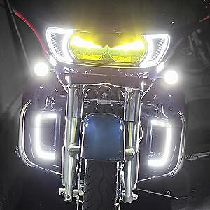 For Harley Touring Road Glide ST FLTRXST 2015-2023 LED Headlight Trim Fairings - Picture 4 of 9