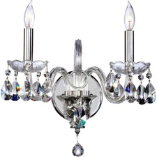 Quorum Bohemian Katerina 2 Light Wall Bracket, Chrome - 631-2-514