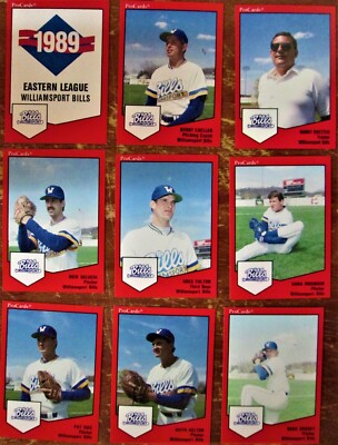 MILB TEAM SET: 1989 WILLIAMSPORT BILLS 25 cards Tino Martinez, Jeff Nelson