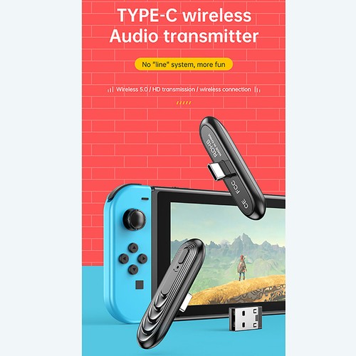 For Switch/iPad Pro/Phone/Computer TYPE-C Wireless Audio Transmitter Adapter - Picture 2 of 11