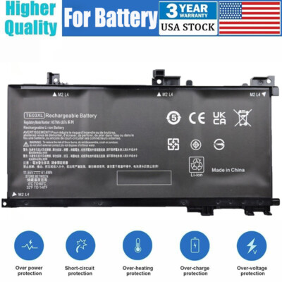 New Battery For Hp Omen Te03xl 15-ax000 Ax033dx Pavilion 15-bc000 849570-541 US