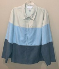 Norton Woman Studio Women’s Plus Size Lightweight Jacket 22w Tan/aqua/slate