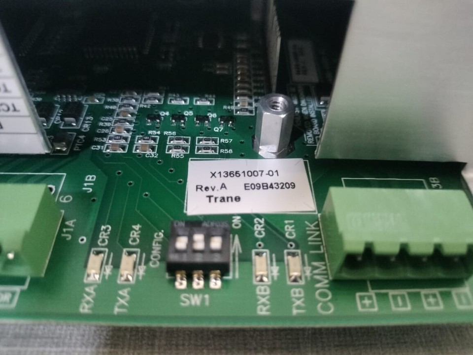 TRANE MOD01394 MODULE COM4 INTERFACE REF:X13651007-01-0 REV A E09B43209 ...