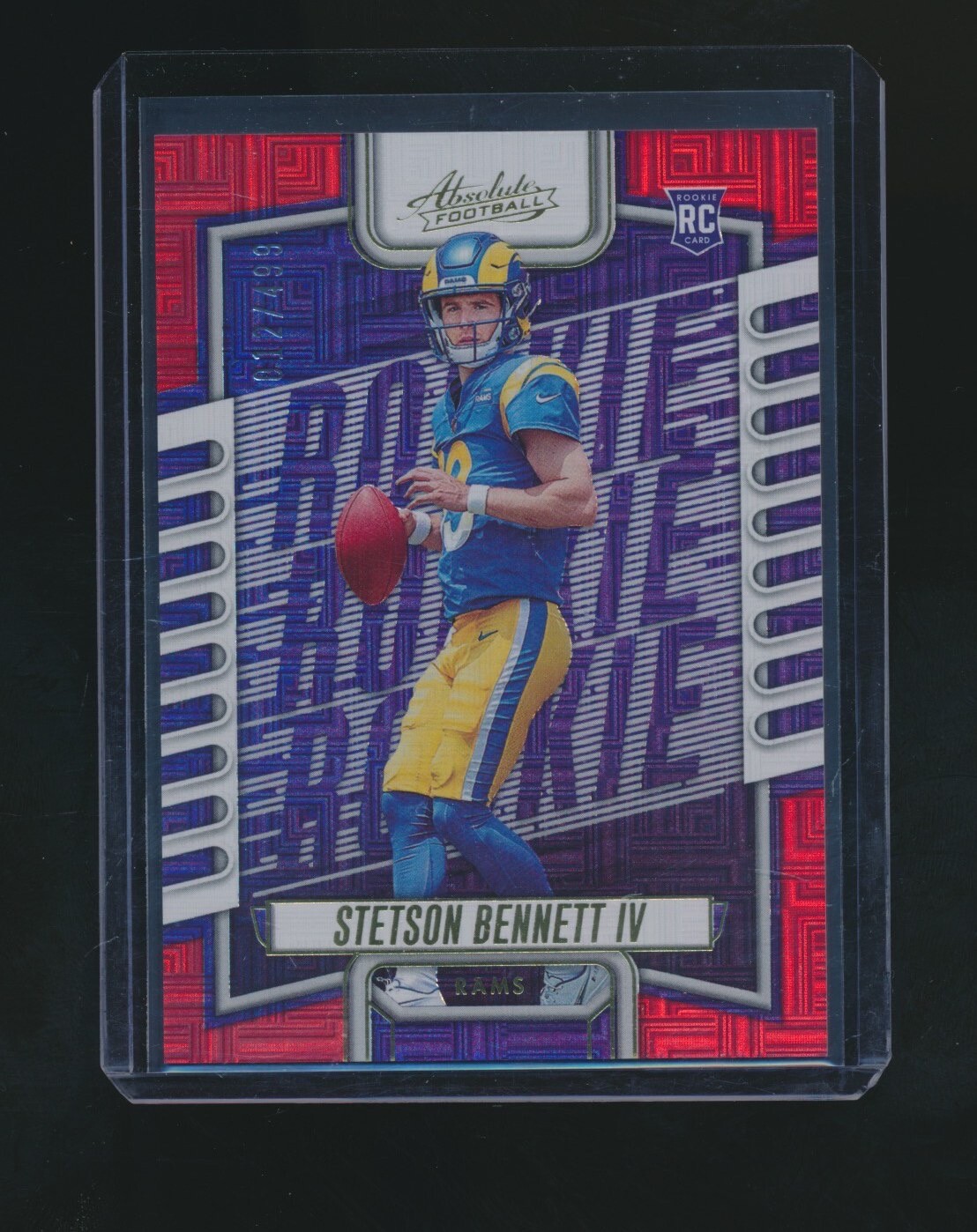 STETSON BENNETT IV 2023 PANINI ABSOLUTE RED RC PARALLEL 012/499 #136