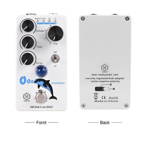 MOSKYAudio Distortion/Overdrive Guitar Effect Pedal 4 Mode Switch E0D6 - Picture 2 of 8