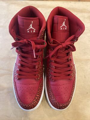 1103) Nike Air Jordan 1 One Retro High Red Elephant 839115-600