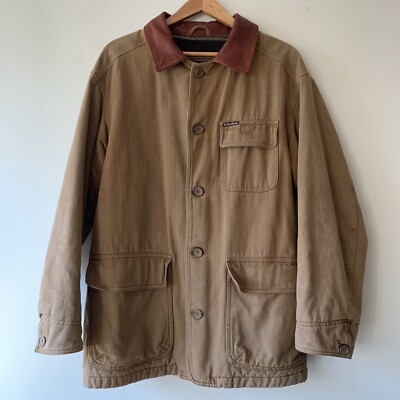 Marlboro Classics Men's Chore Workwear Jacket Large Beige UK