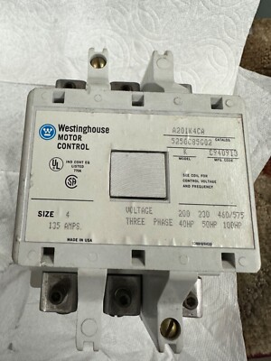 westinghouse A201K4CA,size 4, 120 volt coil , 95% contacts