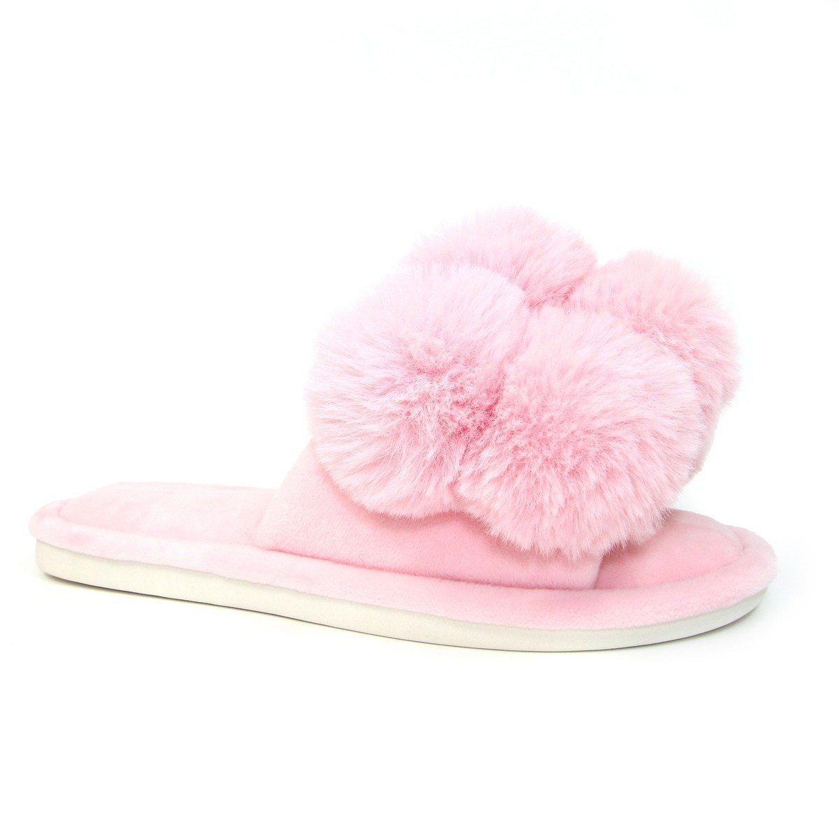 Lunar Octavia Pom Pom Slipper UK