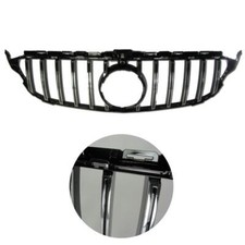 Sport Grill K&uuml;hlergrill schwarz chrom pa&szlig;t f&uuml;r Mercedes C-Klasse W205 S205 Neu