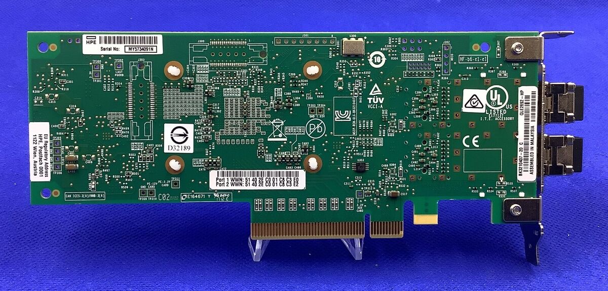 HPE QLE2692-HP P9D94A SN1100Q 16Gb 2P Dual Port FC HBA HPE QLE2692-HP P9D94A SN1100Q 16Gb 2P Dual Port FC HBA