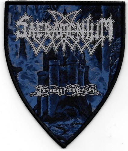 SACRAMENTUM-LEJOS DEL SOL-PARCHE TEJIDO-HILO PLATEADO BRILLANTE