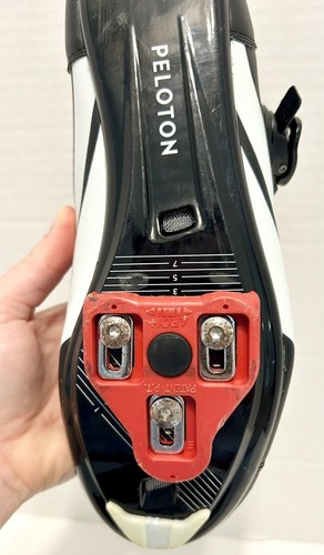 Peloton Cycling Black White Cleats Bike Riding Shoes Size EU 42 Women 11 Men 9 - Picture 8 of 9