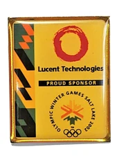 2002 Salt Lake City SLC Olympics Lucent Technologies Hat Pin Lapel Pin