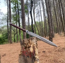 Tactical Spear Sword | Hand forged Machete | Full tang kukri knife | with Sheath