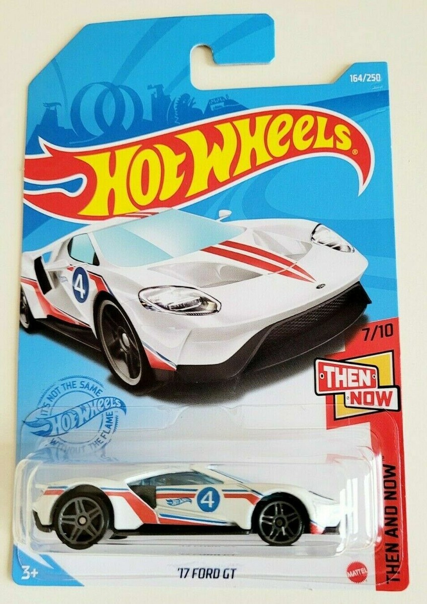 Hot Wheels '17 WHITE Ford GT W/ RACE GRAPHICS #164/250 2021 Then