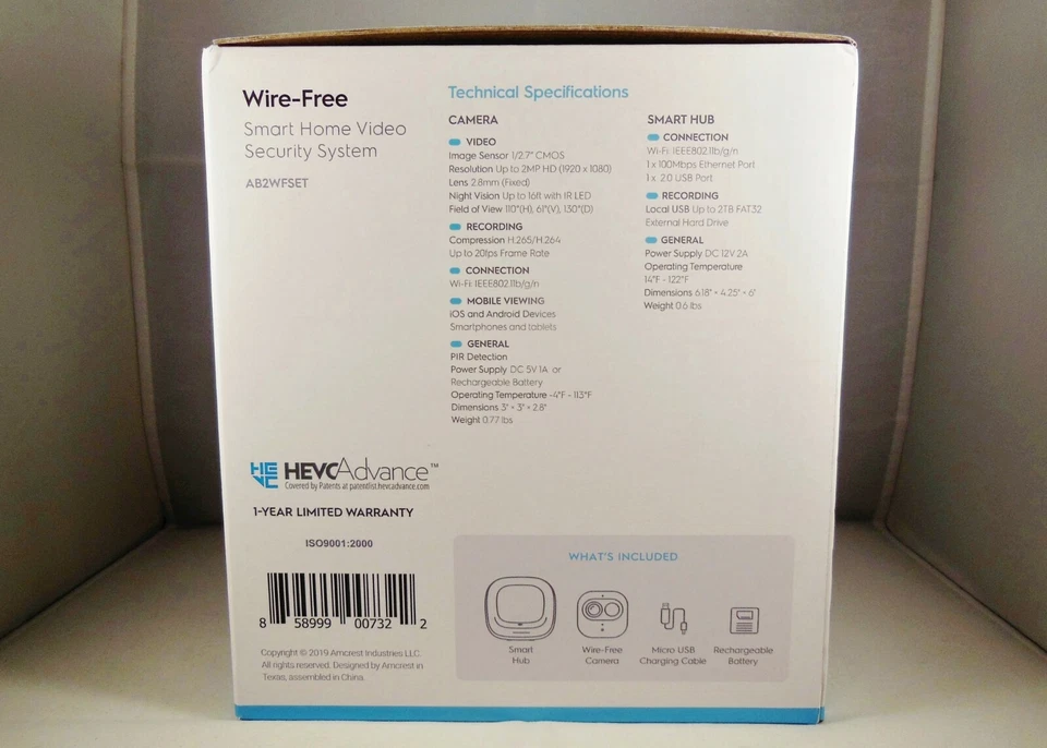 Amcrest SmartHome Indoor/Outdoor Security Camera System Wireless Kit - Image 2 of 4