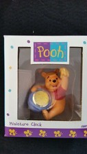 Vintage Disney Pooh miniature Desk Clock by Fantasma Resin New