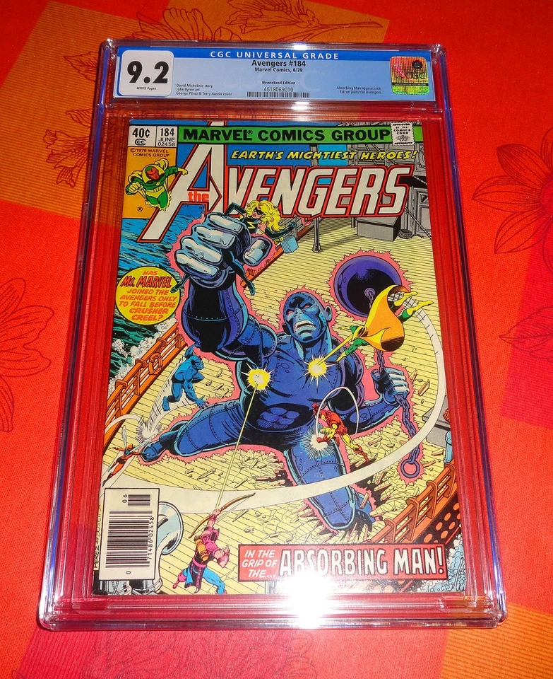 Comics VO CGC 9.2 Juin 1979 Marvel AVENGERS N°184 – Cover George Perez – TB Etat - Photo 1/1