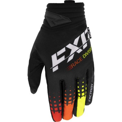 FXR MX Handschuhe Prime Schwarz/Rot/Orange