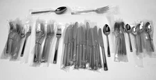 SERVICE FOR 12 LENOX Stainless Flatware Glossy ETERNAL 18/10 MINT IN WRAPPERS