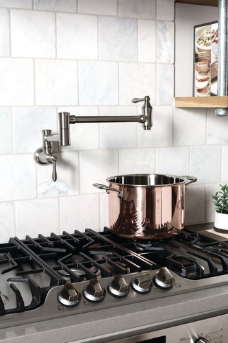 Delta 1177LF Traditional Wall Mounted Pot Filler - Arctic Stainless - Picture 3 of 10