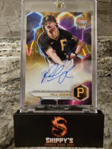 Paul Skenes [Gold Lava] #B23-PS 2023 Bowman's Best of Autographs card