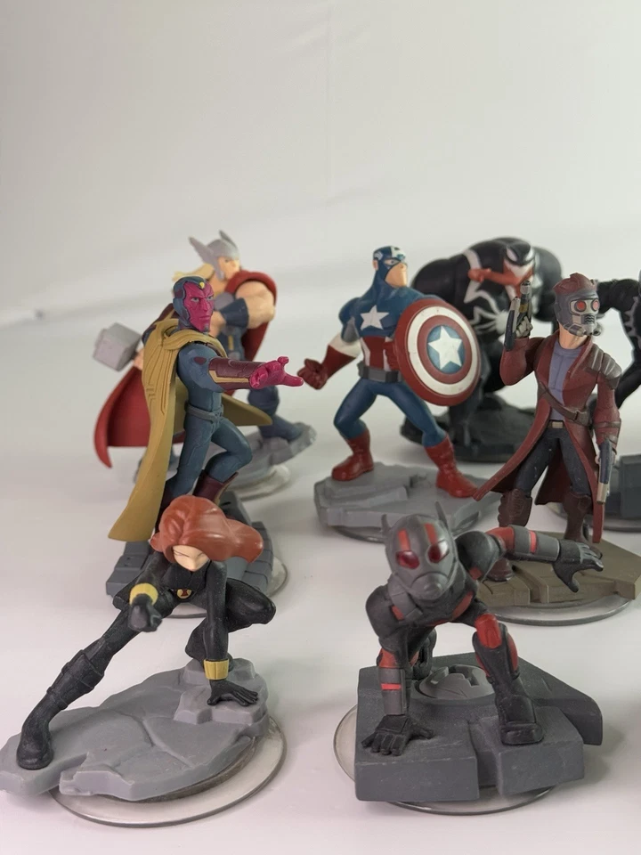 Disney Infinity Marvel Super Heroes Lote 17 Figuras Vengadores Spider-Man Guardianes Foto 4 de 4