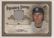 2005 SP Legendary Cuts Lineage Gold Materials 9/75 Sparky Lyle #LE-SL pd6