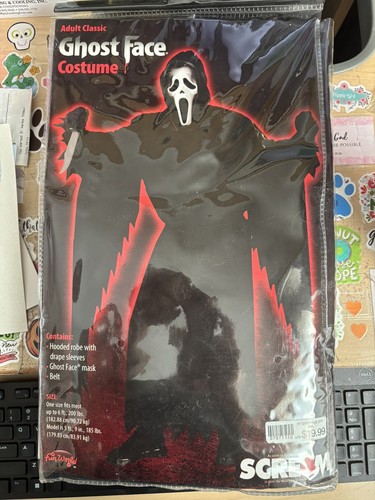 Adult Size Halloween Costume - 2010 Scream Ghost Face - Up to 6 Feet, 200 lbs.