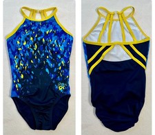 Jordan Chiles GK Elite LEOTARD Gymnastics OCEAN TIDE Strappy Back TANK Size: AS
