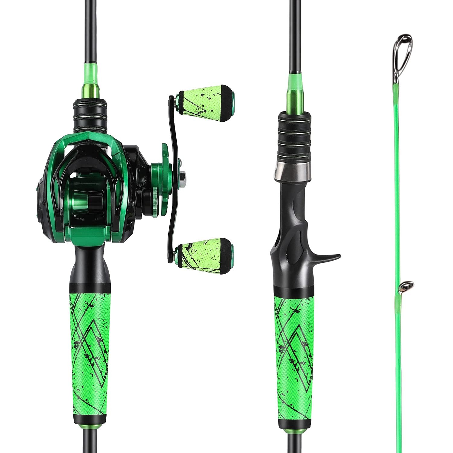 Fishing Rod and Reel Combo, Baitcasting Combo with SuperPoly