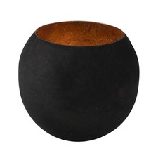 Windlicht, gold & schwarz, Ø 30 cm