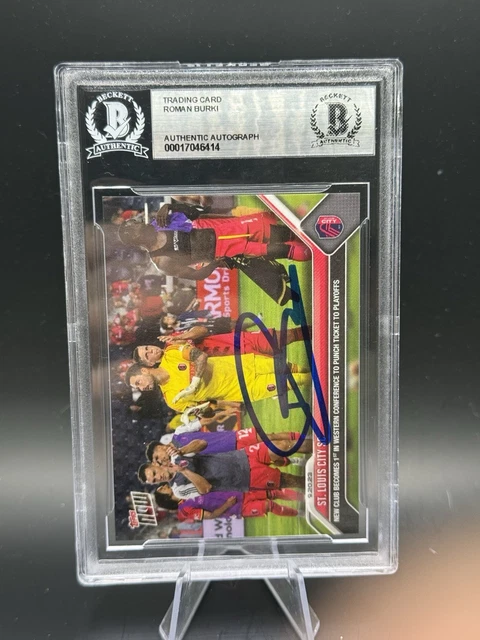 Roman Burki Signed 2023 Topps Now MLS St Louis City SC Beckett Encap